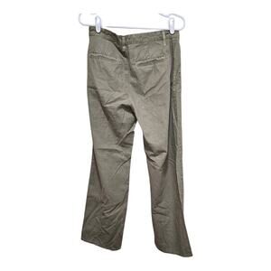 AG Adriano Goldschmied Linen Pants 27 Khaki Straight Leg